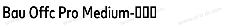 Bau Offc Pro Medium字体转换 Bau Offc Pro Medium字体转换